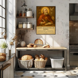 Saint Augustine’s Contemplation: Cultural or Heritage Poster