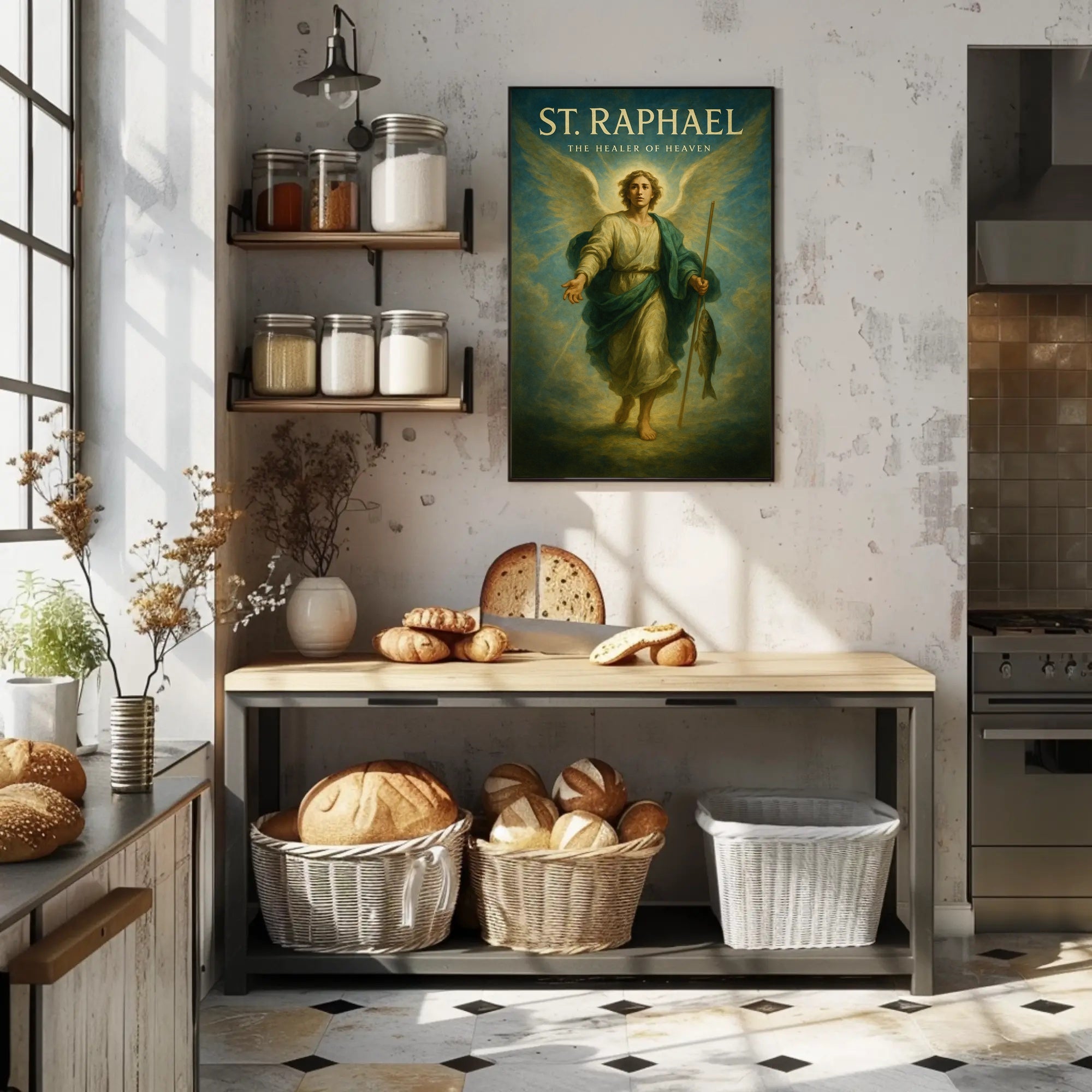 St. Raphael The Healer Poster Wall Art PosterGoat
