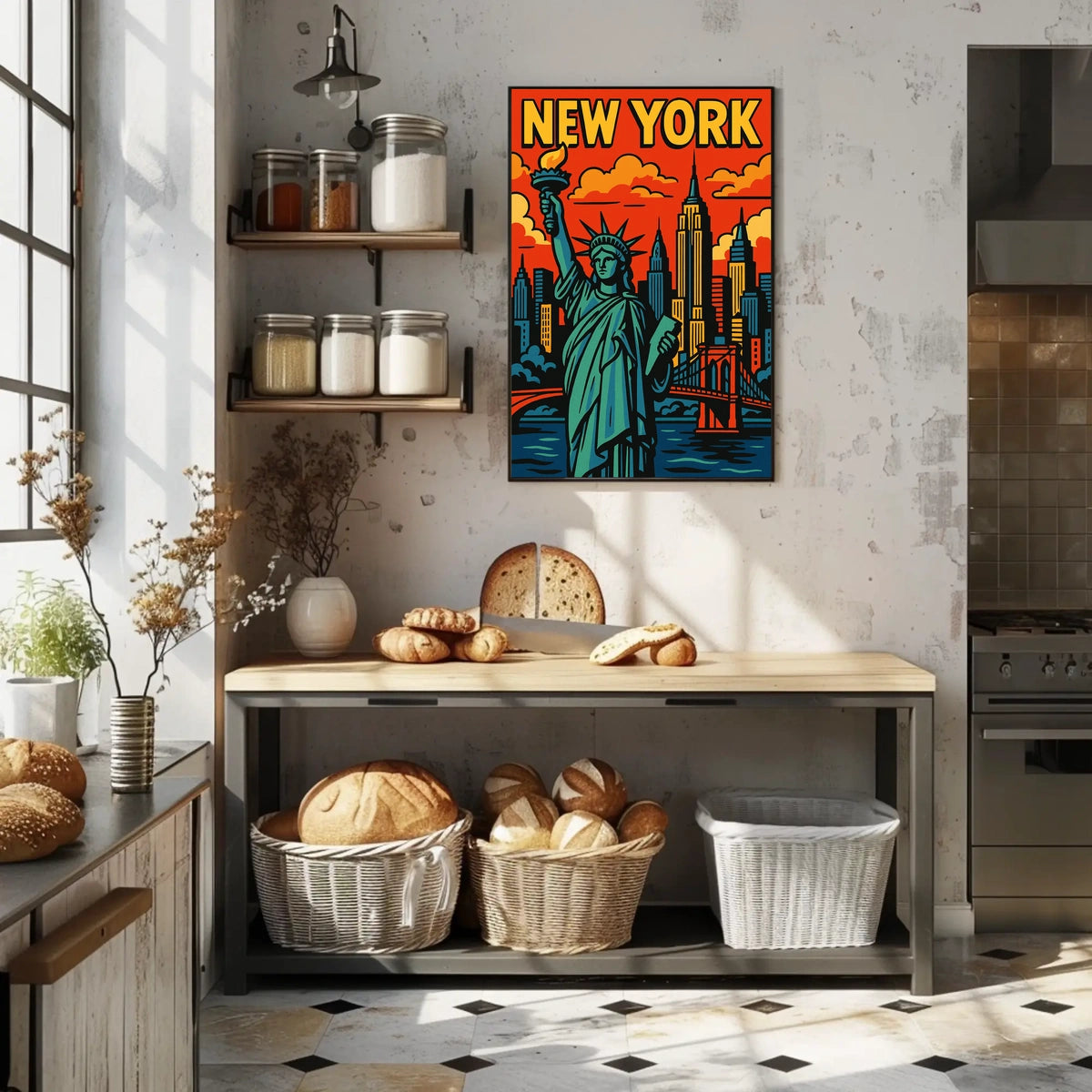 New York City Iconic Landmarks Poster
