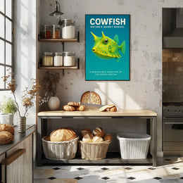 Cowfish NatureS Quirky Marvel Poster