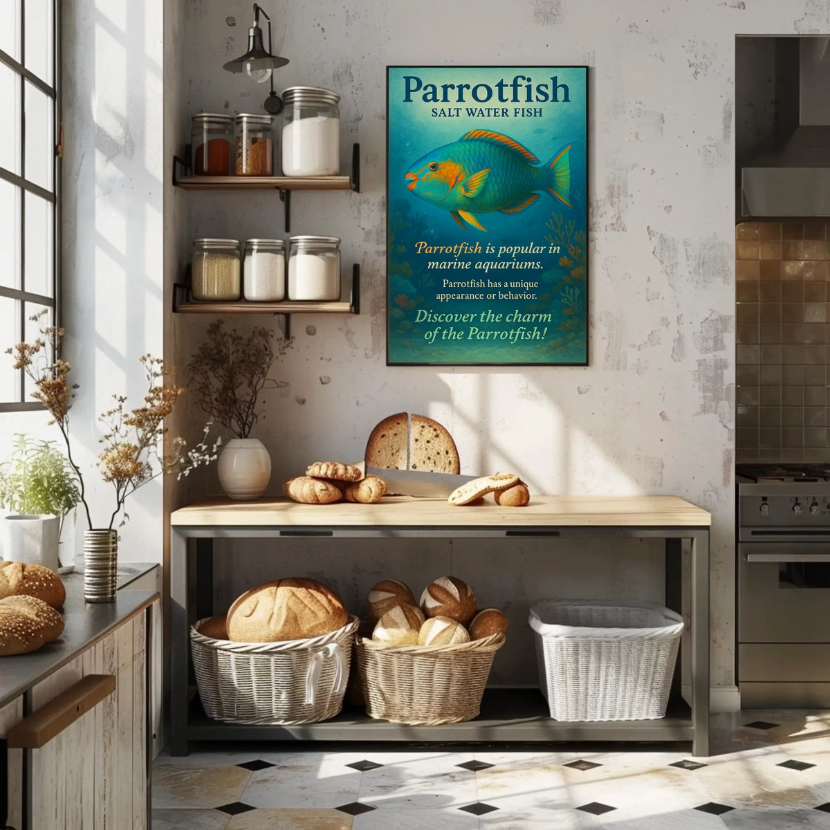 Discover the Charm of the Parrotfish Poster