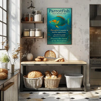 Discover the Charm of the Parrotfish Poster