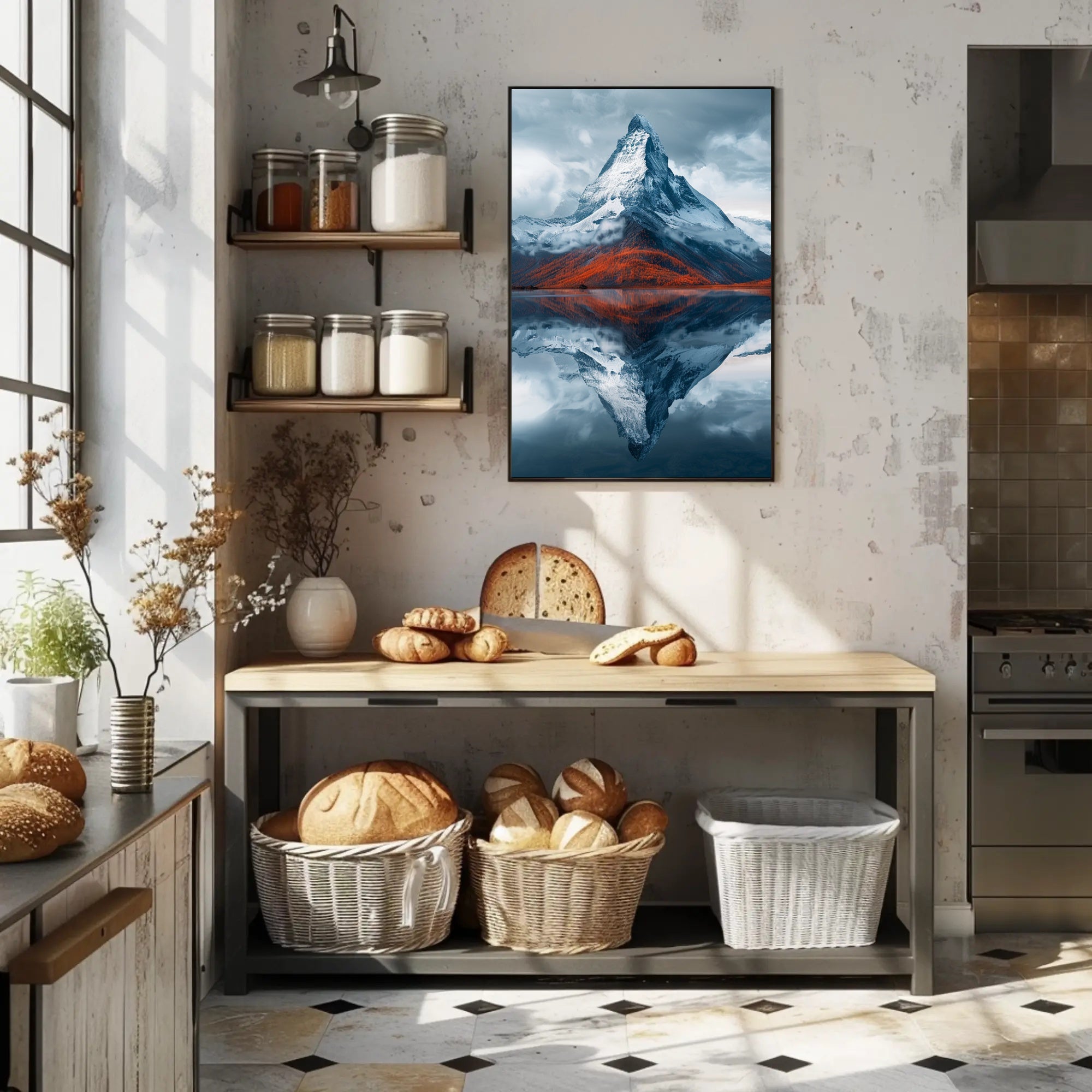 Alpine Majesty: Photorealistic National Park Poster PosterGoat
