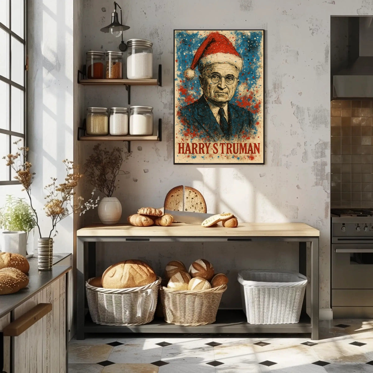 Harry S. Truman 33rd President of the United States Christmas SeriesPoster