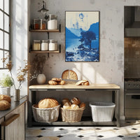 Tranquil Blue Landscape Poster