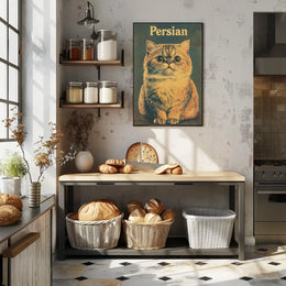Persian Cat Portrait In Photography Realism Poster