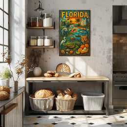 Florida Wildlife and Culture Poster