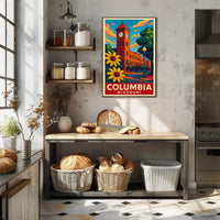 Columbia, Missouri A Vibrant Cityscape Poster