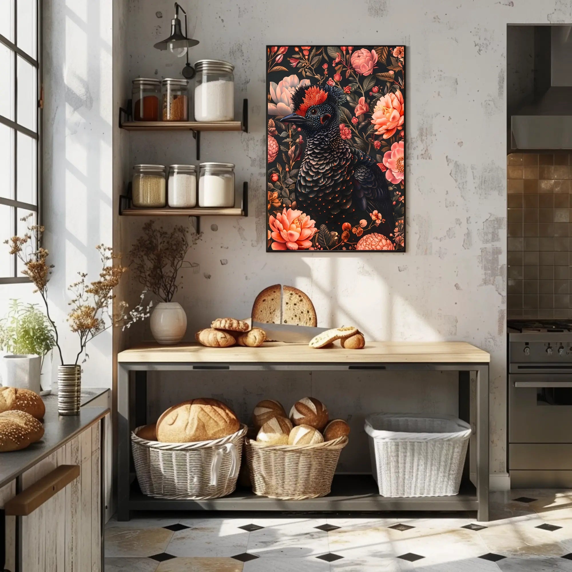 Floral Majesty Wall Art Print for Home Decor