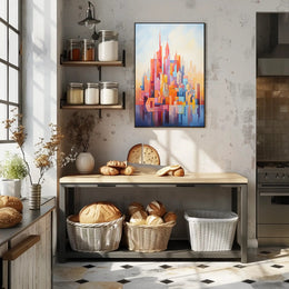 Abstract Cityscape Abstract Poster