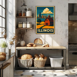 Illinois Landscape Poster