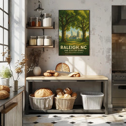 Raleigh, NC The City of Oaks Poster