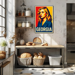 Georgia Vibrant Portrait Poster