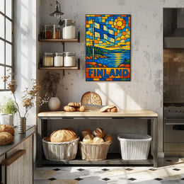 Finland In Vibrant Colors Poster