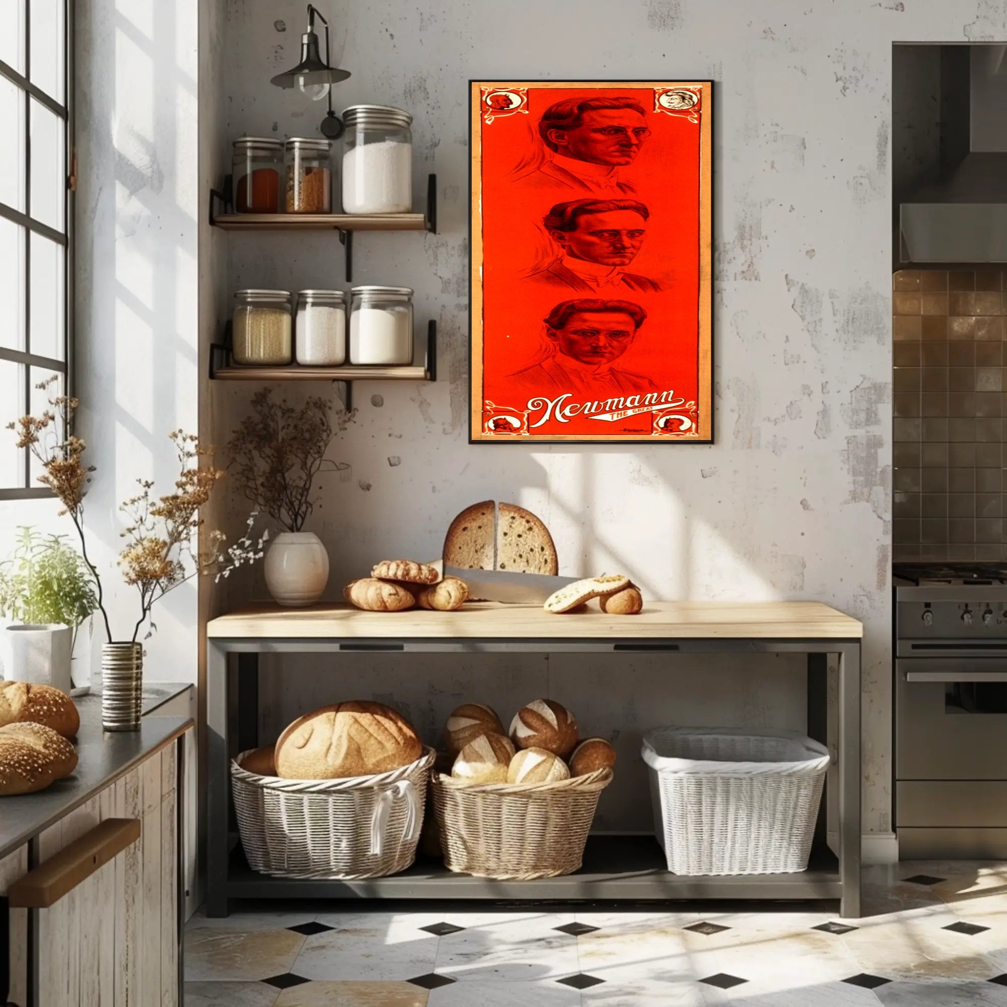 Newmann the Great Vintage Artistic Pop Culture Poster