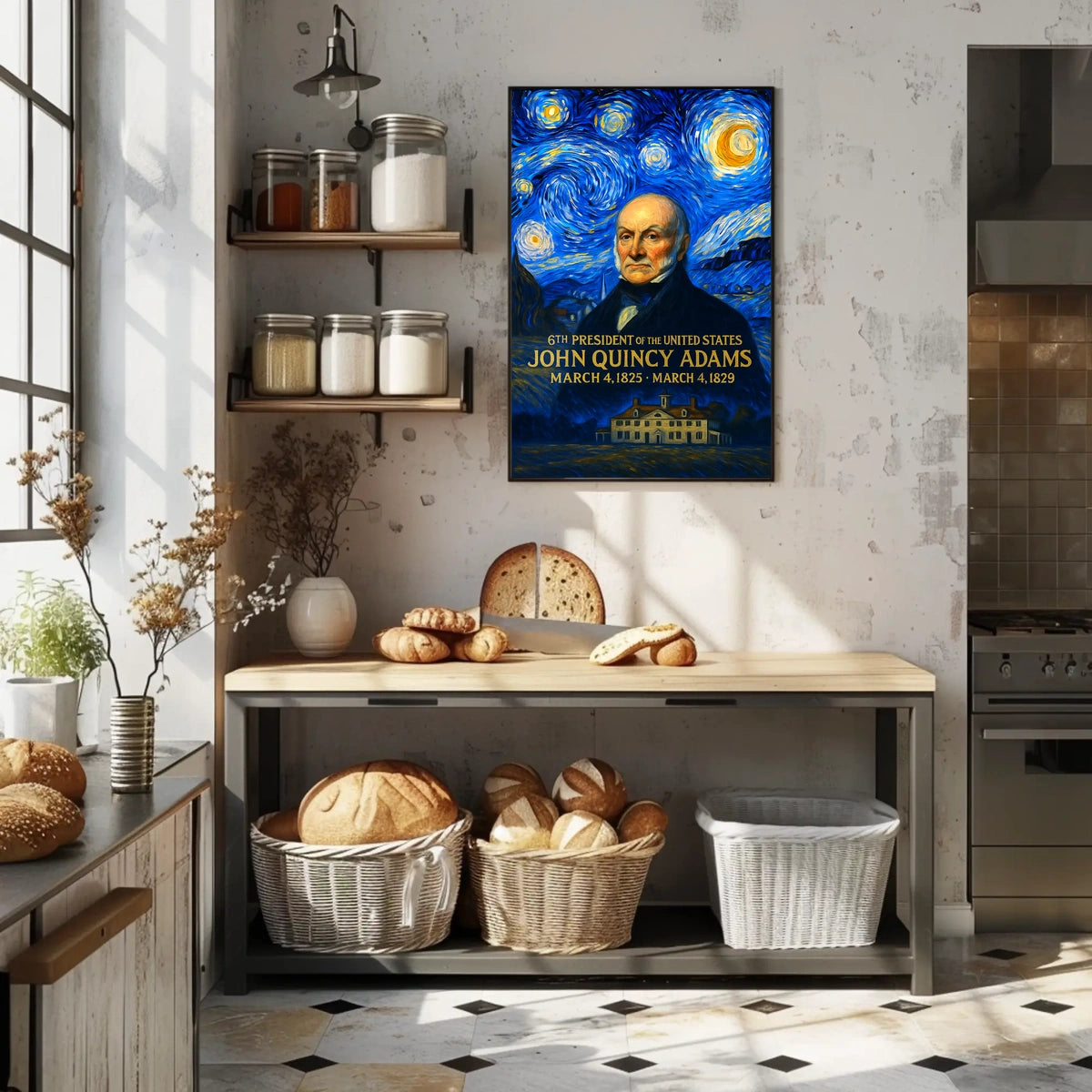 John Quincy Adams 6th President of the United States Presidential Masterpiece Series Poster