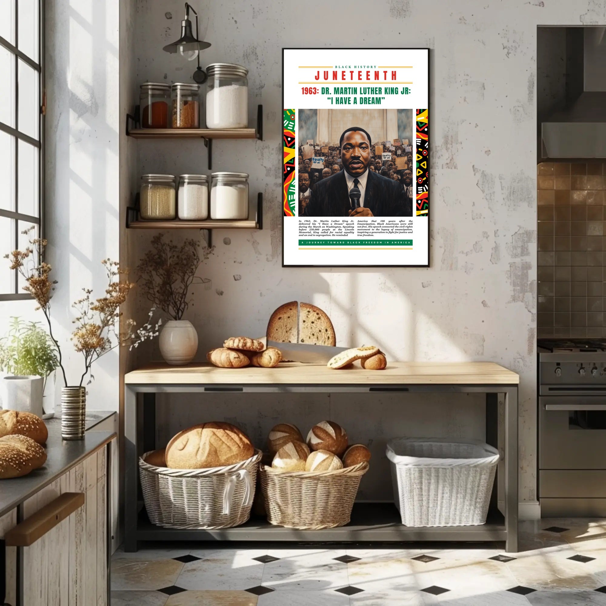 Black History Juneteenth MLK Speech Cultural or Heritage Poster