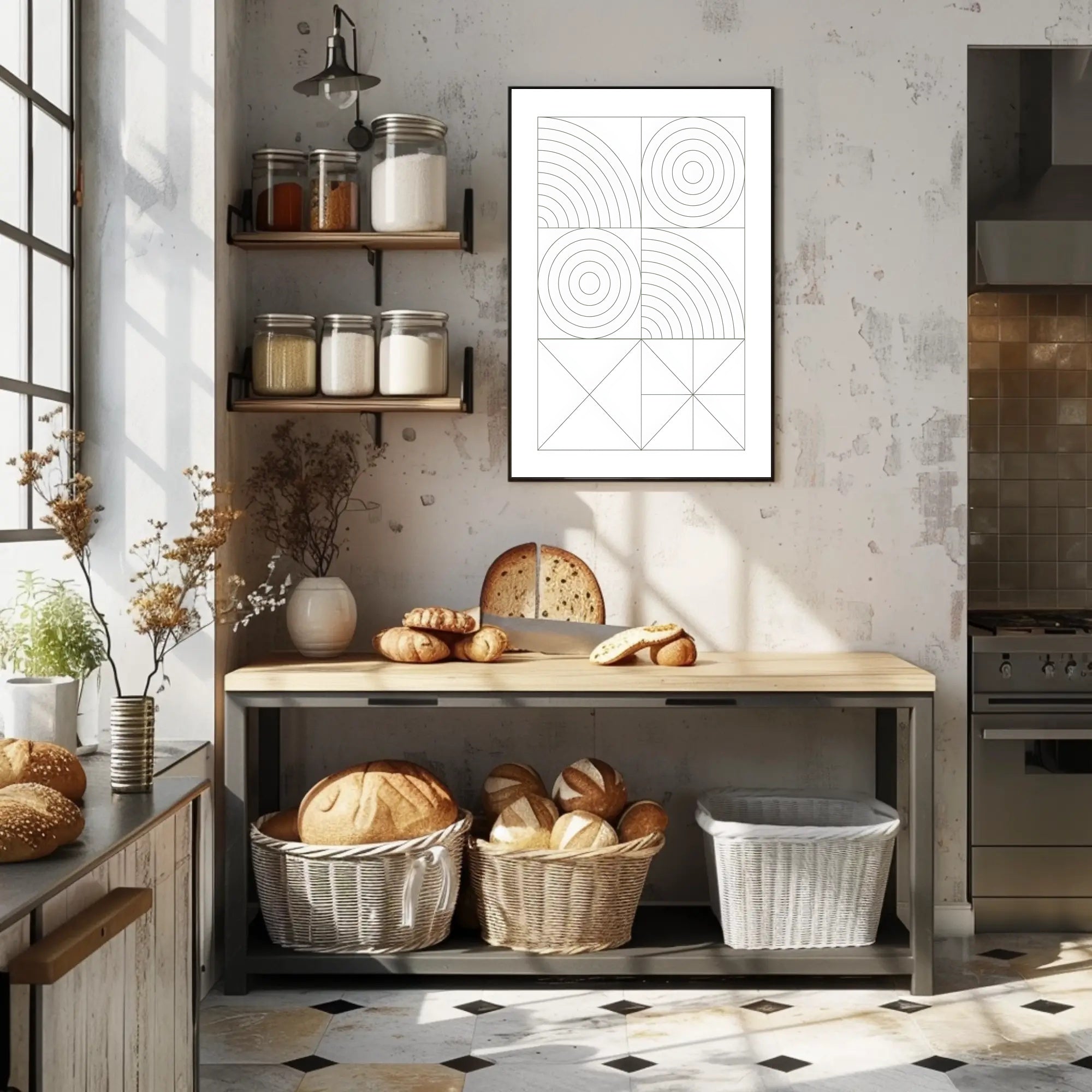 Abstract Geometric Patterns Poster