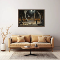 Surreal Landscape with Cloaked Figure Fantasy or Mythology Poster