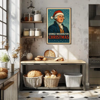 George Washington Christmas Poster