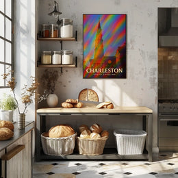 Charleston Travel Digital Painting Wanderlust Poster