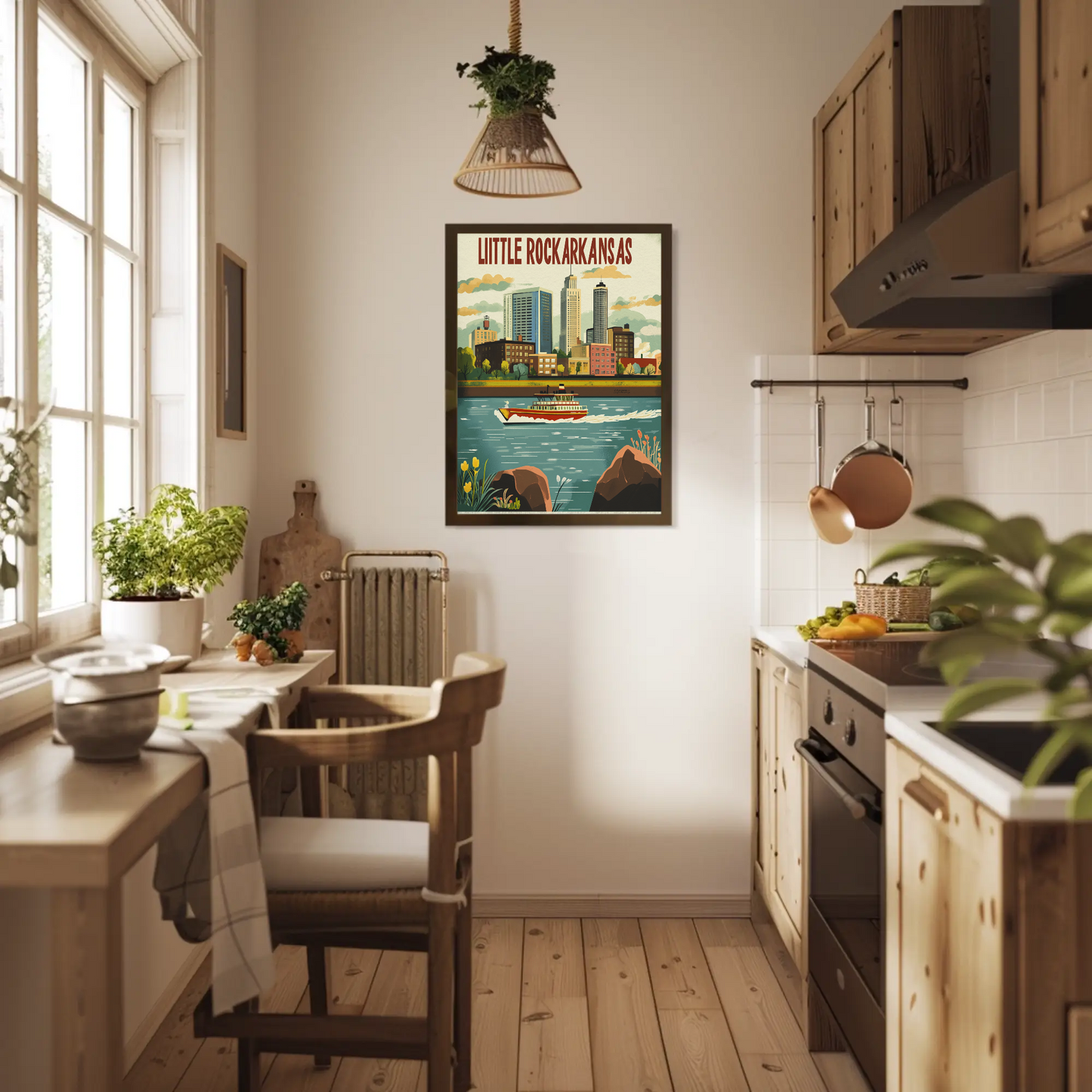 Little Rock Arkansas Vintage Poster