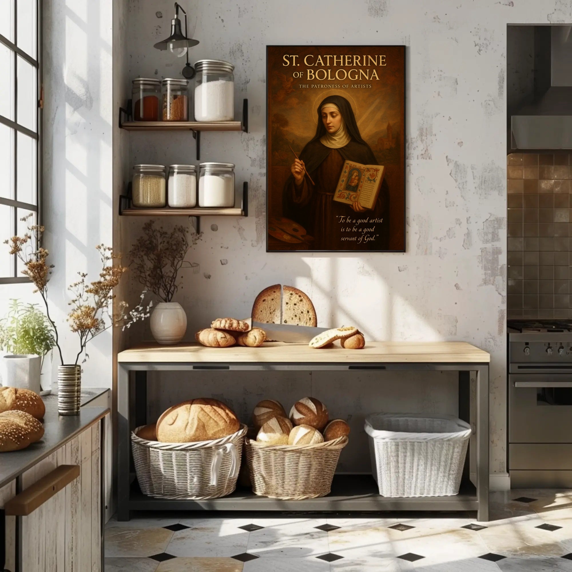 St. Catherine Of Bologna The Patroness Poster
