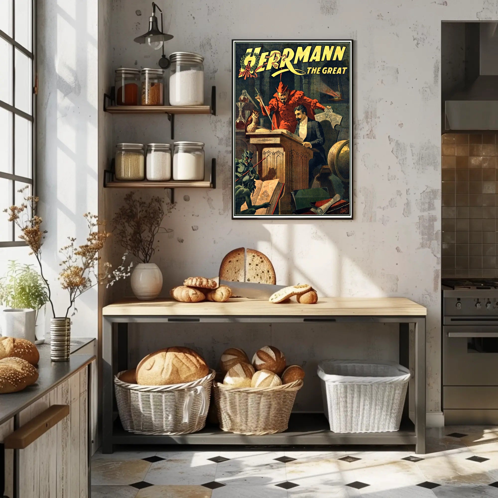 Mystical Magic Show Illusionist Art Poster - Artistic Poster