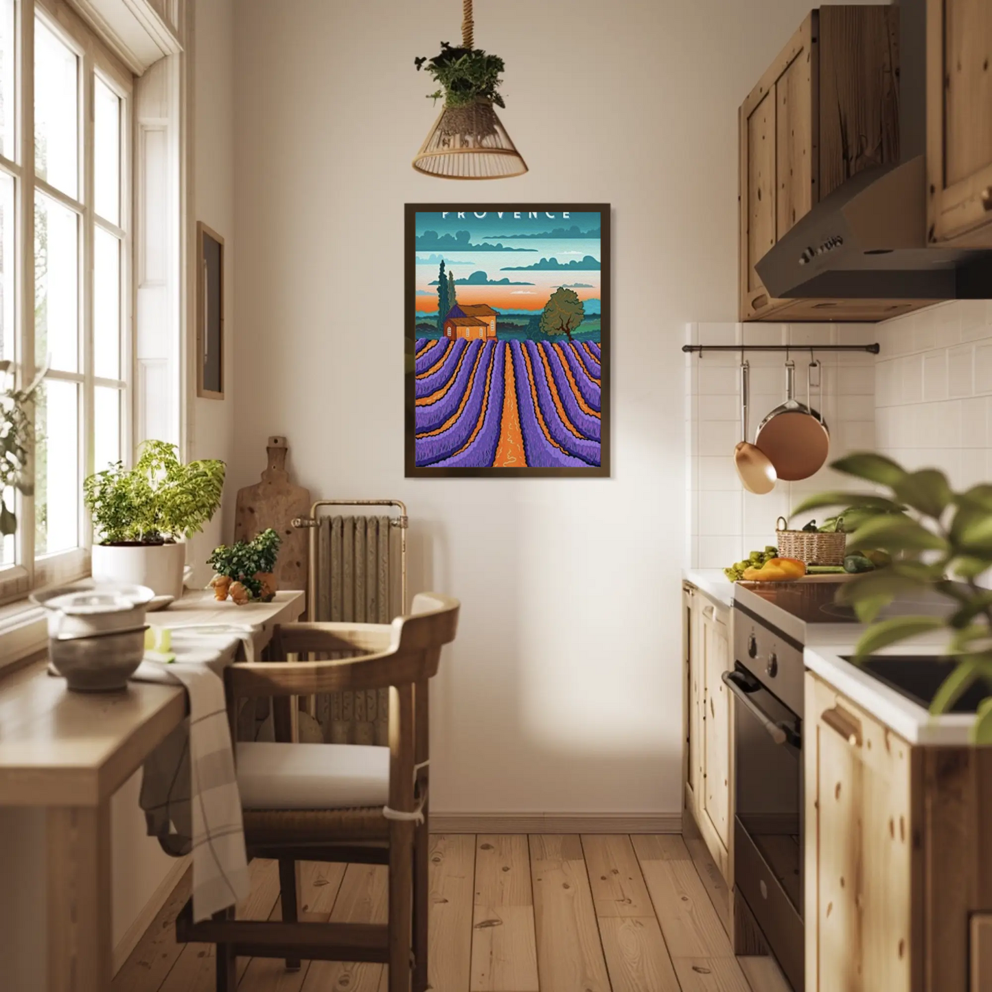Provence Vintage Poster Lavender Fields