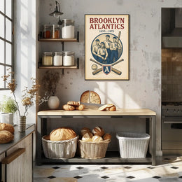 Brooklyn Atlantics Baseball Team Poster PosterGoat