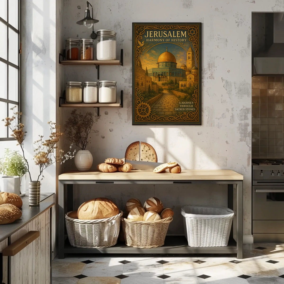 Jerusalem Harmony of History Poster