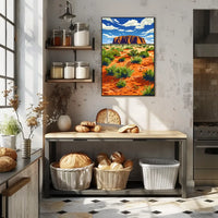 Uluru Outback Adventure Modern Art Poster