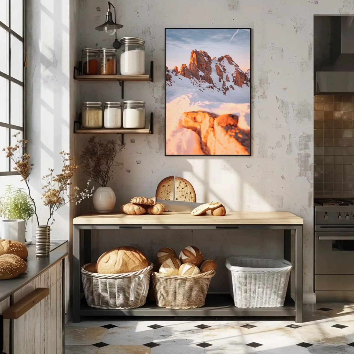 Majestic Alpine Sunrise Landscape National Park Poster