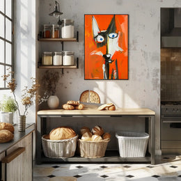 Abstract Fox Wall Art Poster Minimalist Animal Print