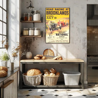 Road Racing at Brooklands Poster