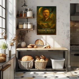 Theodore Roosevelt Neoclassical Realism Patriotic Poster