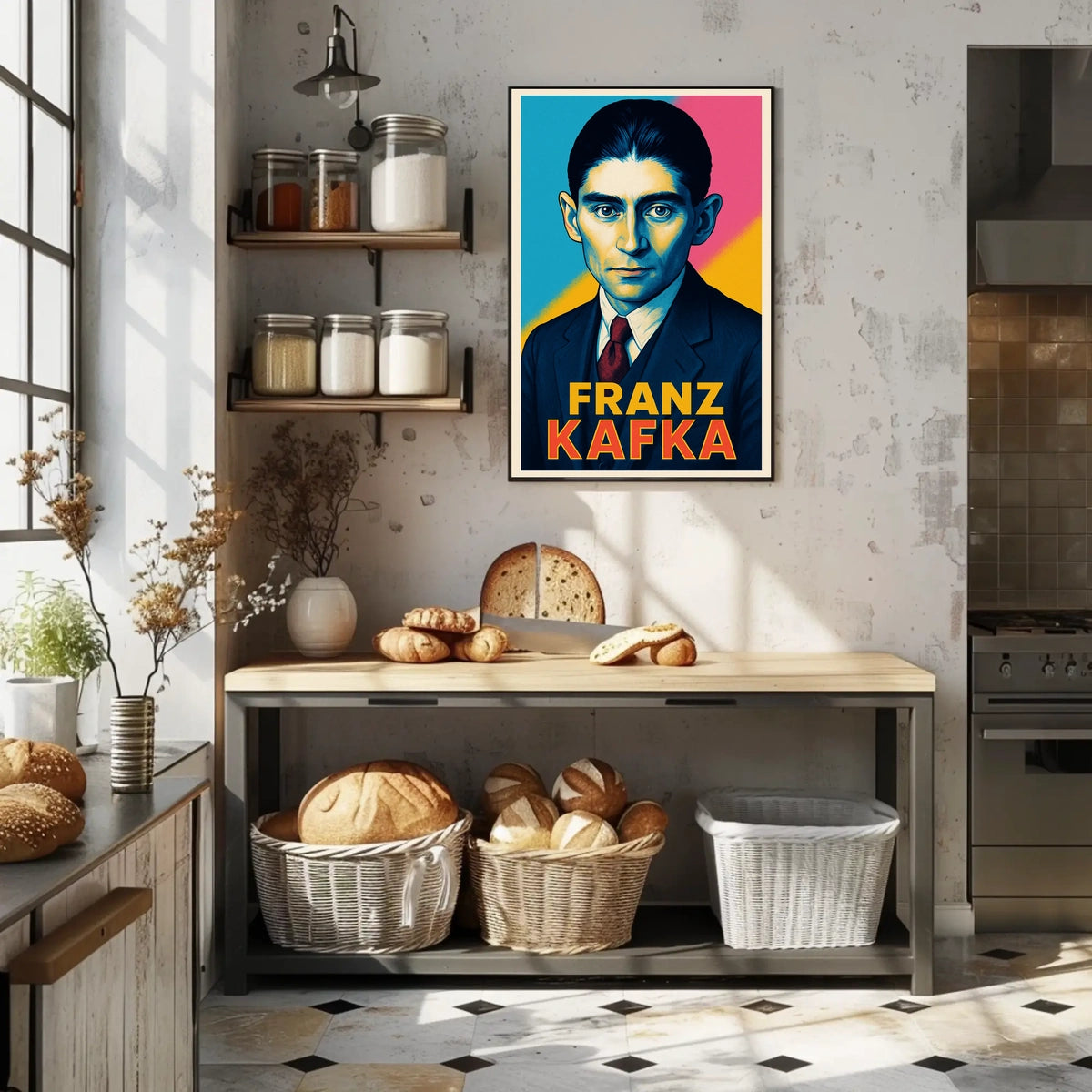 Franz Kafka Portrait Poster