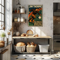 Jim Thorpe Legendary Athlete Poster