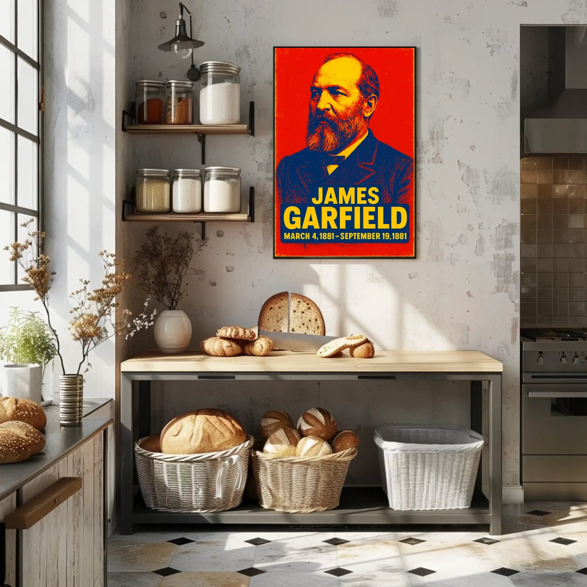James Garfield Presidential Term Poster