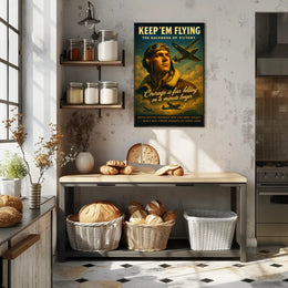 Keep 'Em Flying: The Backbone of Victory Poster