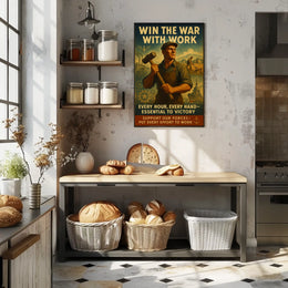 Win the War with Work Poster