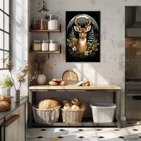 Winter Woodland Majesty Poster