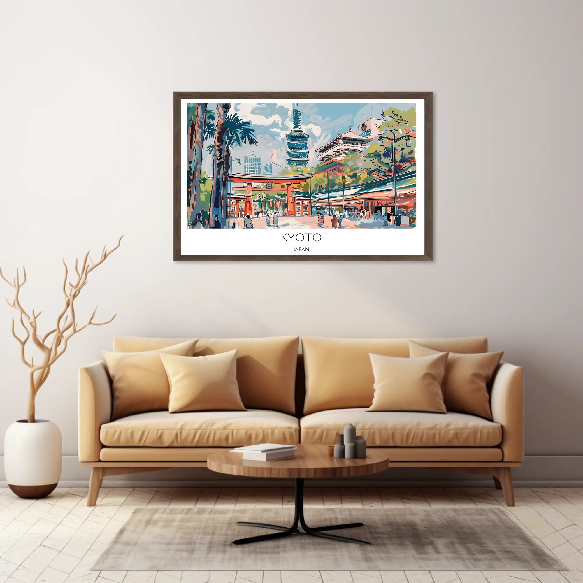 Vibrant Kyoto Scene Poster PosterGoat