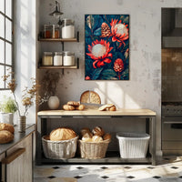 Vibrant Floral Symphony Wall Art Print