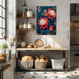 Vibrant Floral Symphony Wall Art Print