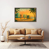 Miami Travel Poster Art Print The Magic City