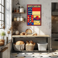 North Carolina Heritage Poster PosterGoat