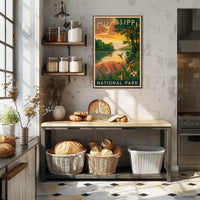 Mississippi National Park Poster
