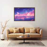 Dreamy Cityscape at Dusk Poster