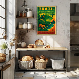 Brazil A Land Of Diversity Poster